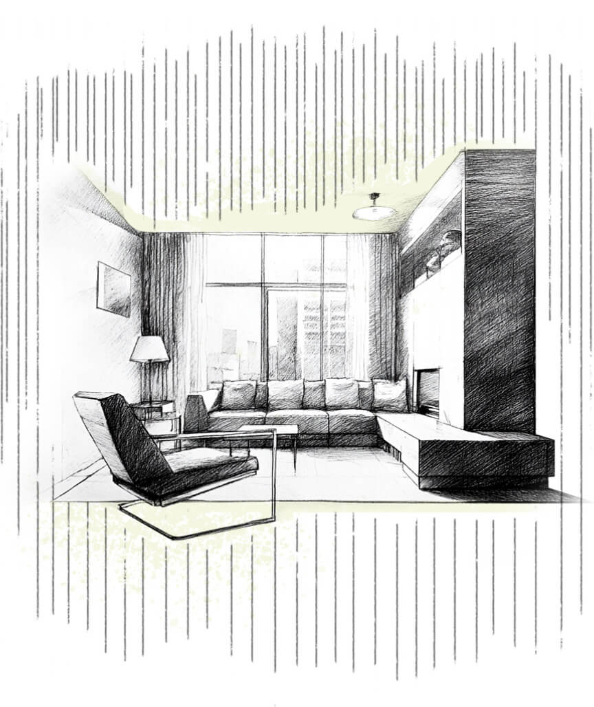 Salón moderno reformado como parte de una reforma integral en Madrid, con diseño contemporáneo y mobiliario funcional